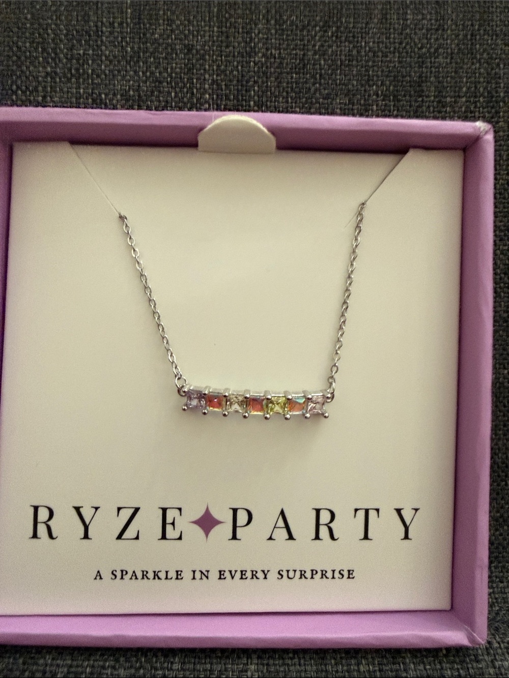 Ryze Party Necklace.925 Sterling Silver